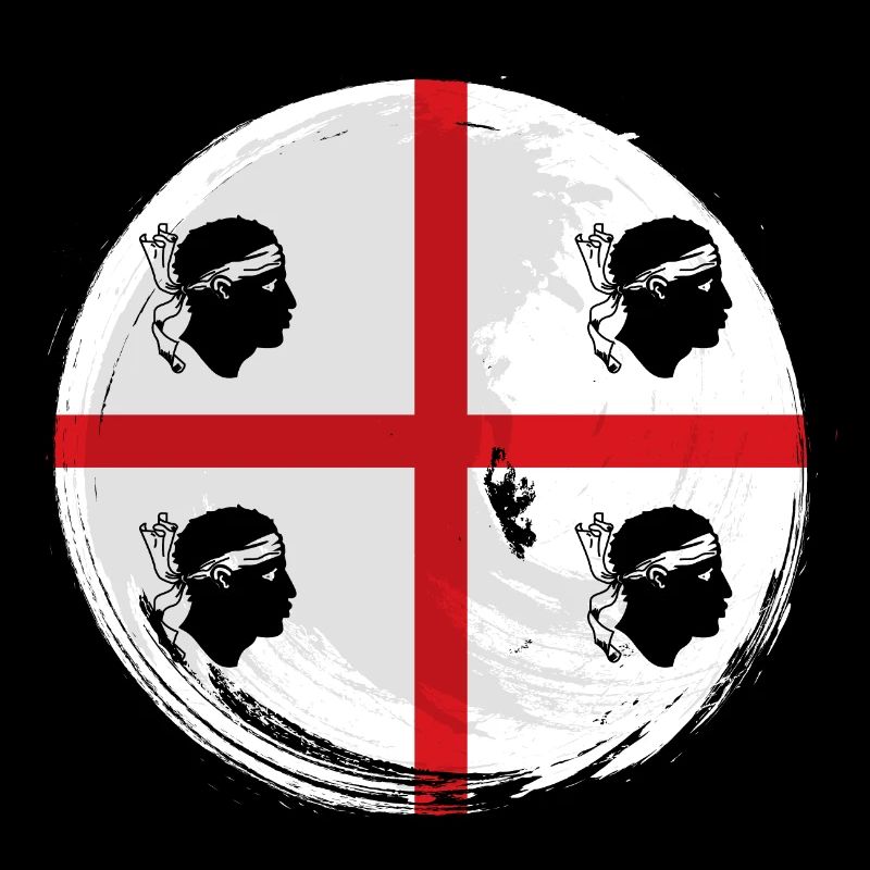 Drapeau de la Sardaigne Drapeau sarde Drapeau de la Sardaigne