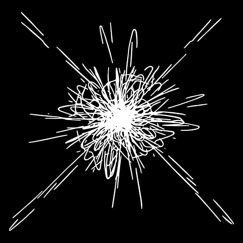 Motif de lignes d’explosion de mandala