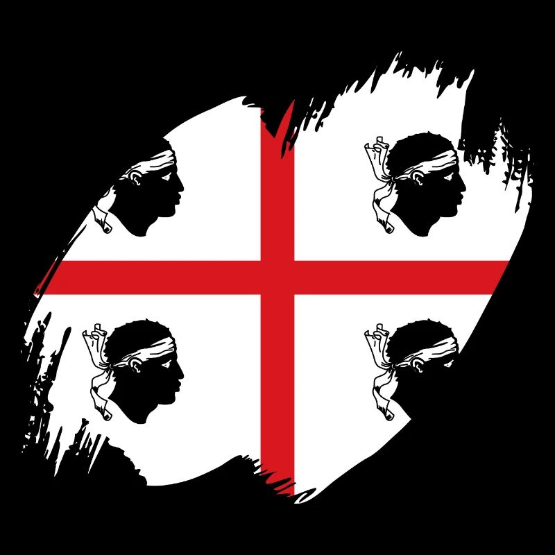 Sardinia Flag Sardinian Flag Sardegna Flag