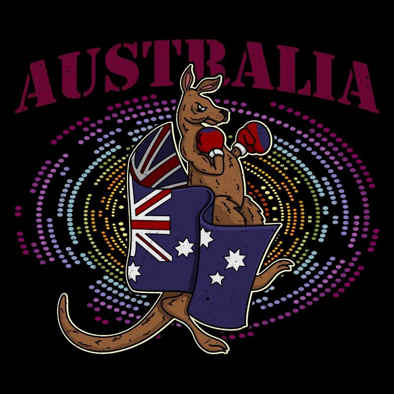 Australien Känguru Flagge Australier Urlaub