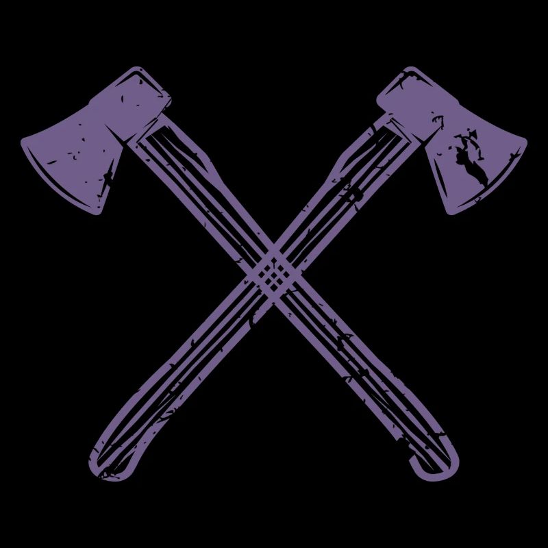 Conception de hache de style grunge - Pour les bûcherons et