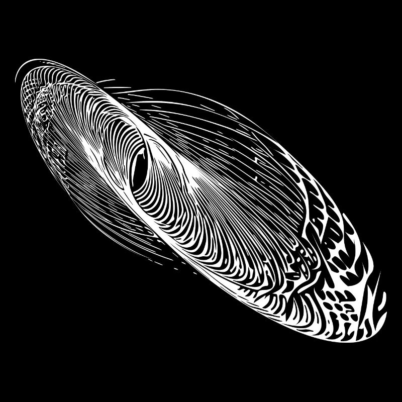 Ellipse abstraite de forme d’oscillation