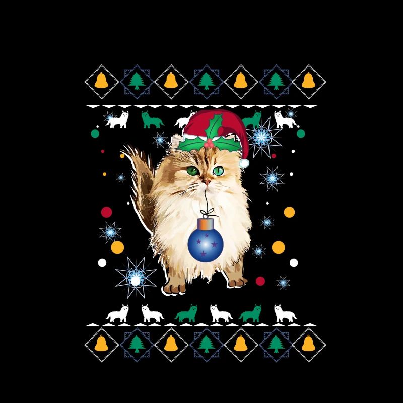 Chat noël père noël