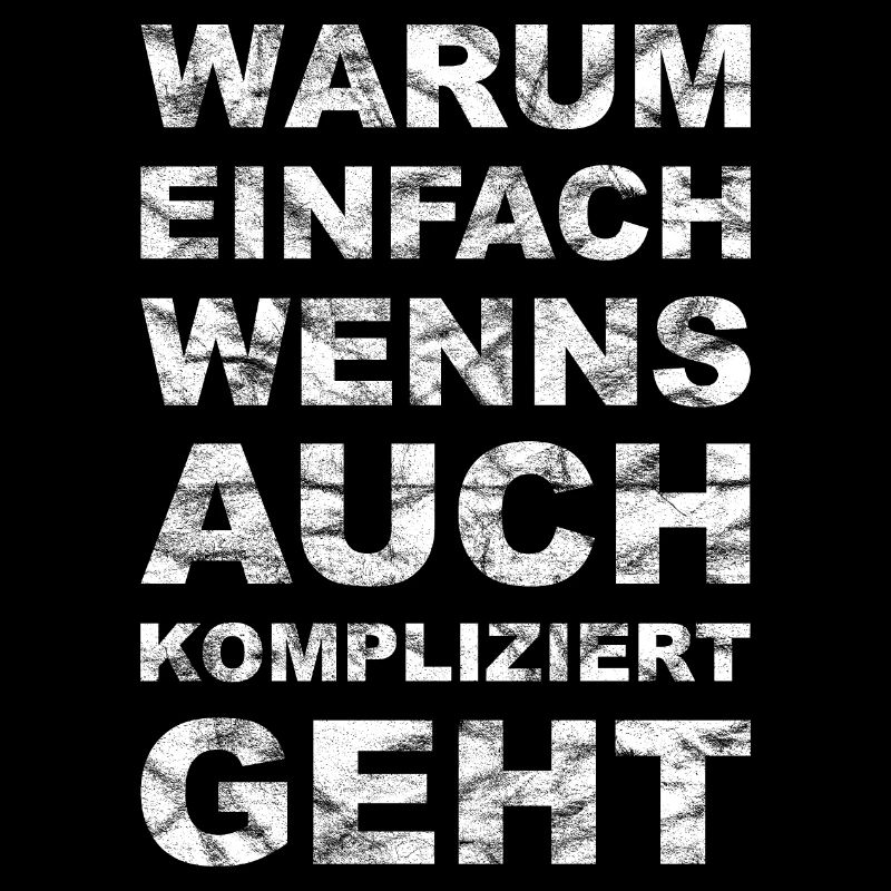 Why simple - complicated - vintage white