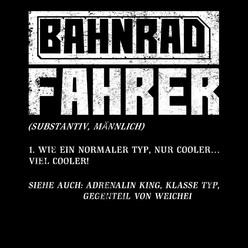 Bahnradfahrer Bahnrad Geschenk