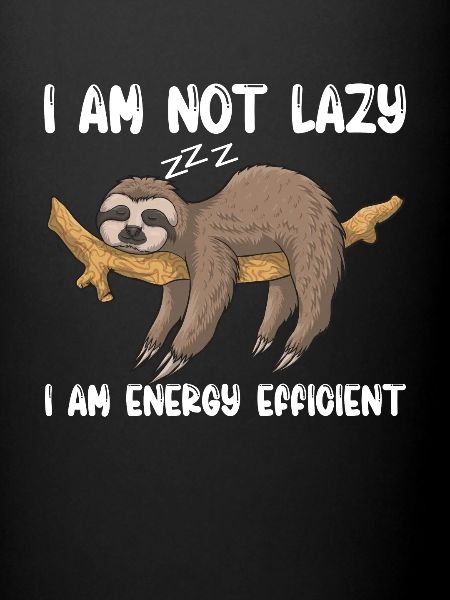 Faultier drôle Énergie Efficace
