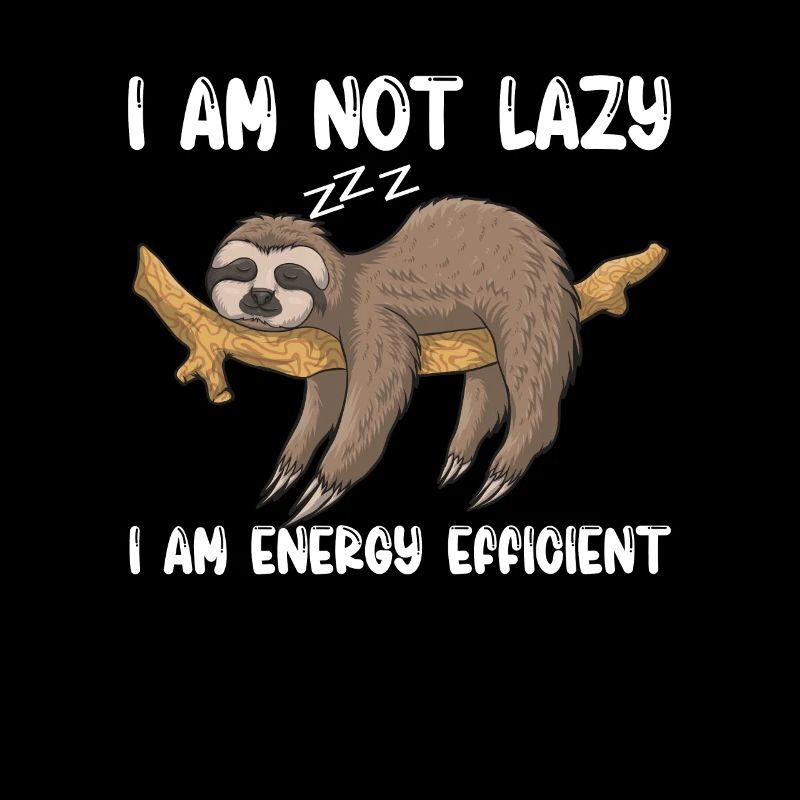 Funny sloth energy efficient