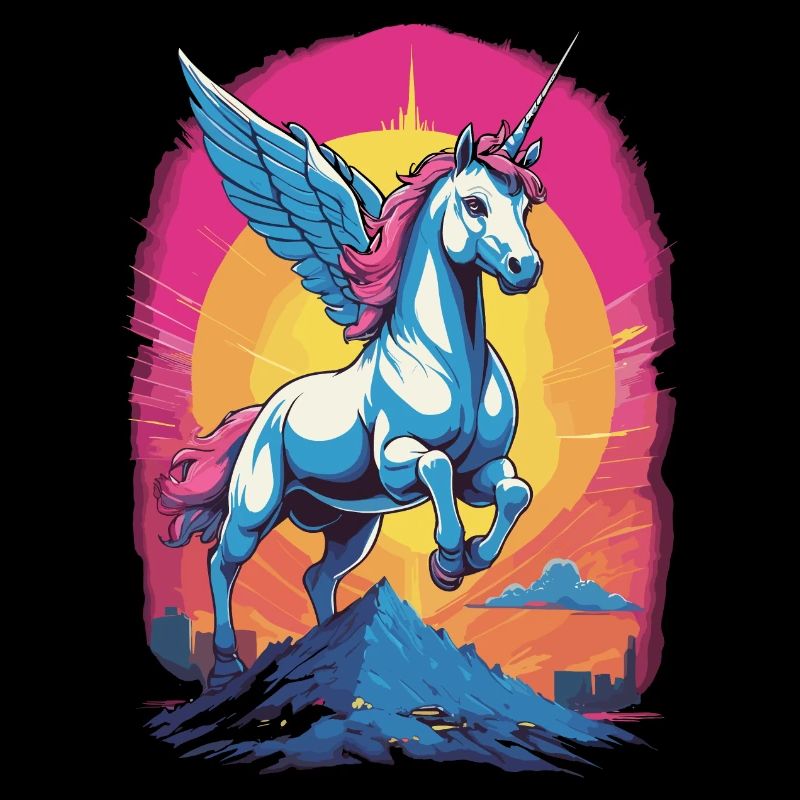 Illustration eines Einhorns