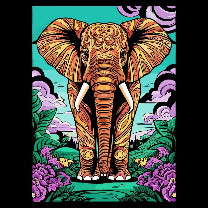Elefant Pop Art