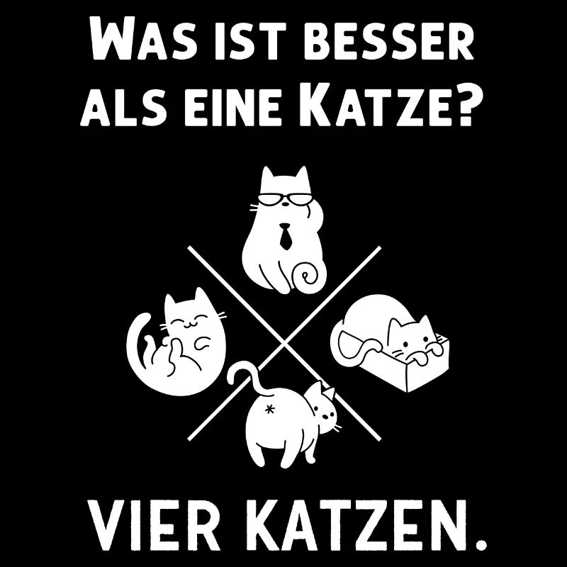 Was ist besser als eine Katze? - Vier Katzen