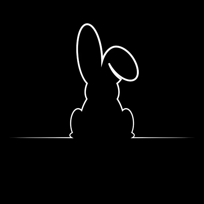 Easter bunny with floppy ear