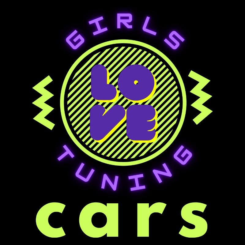 Mädchen lieben Tuning-Autos