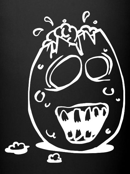 Zombie Passover egg