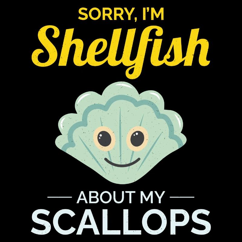 Scallop Seashells Collector Beachcomber Shellfish