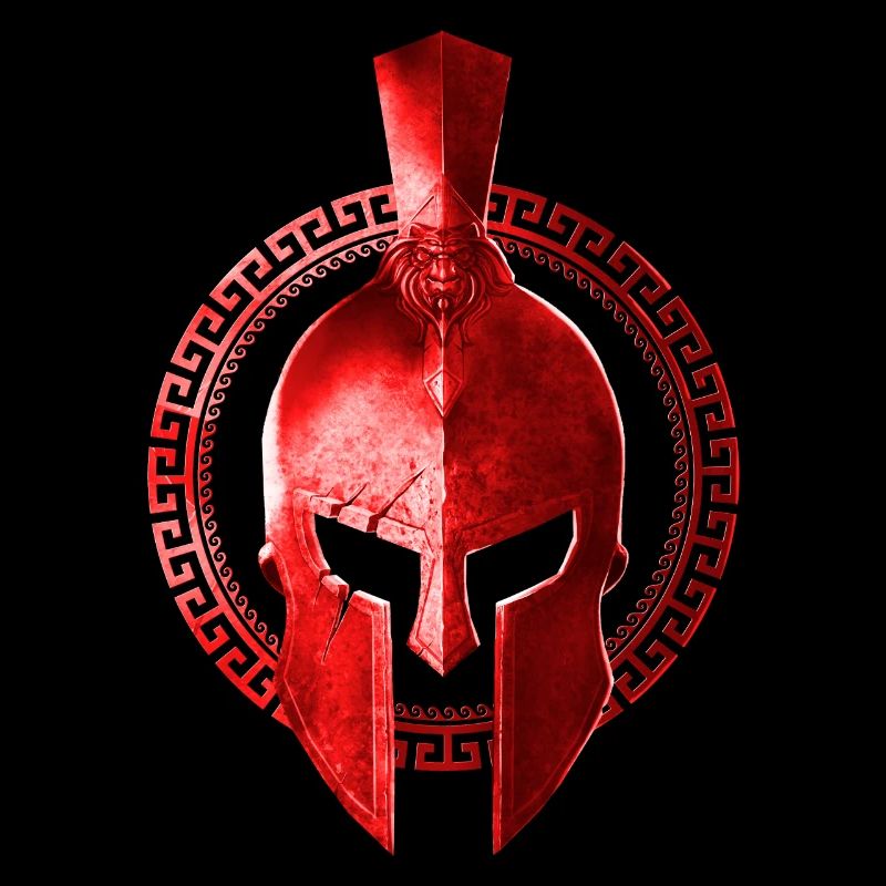 spartan helm krieger gladiator symbol