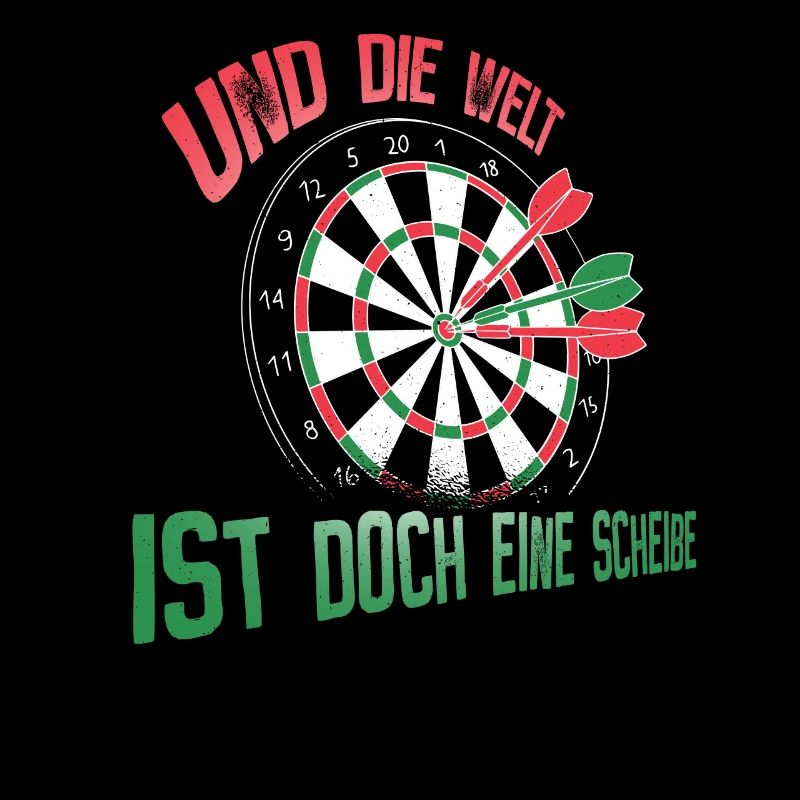Welt ist doch eine Scheibe – Dartscheibe