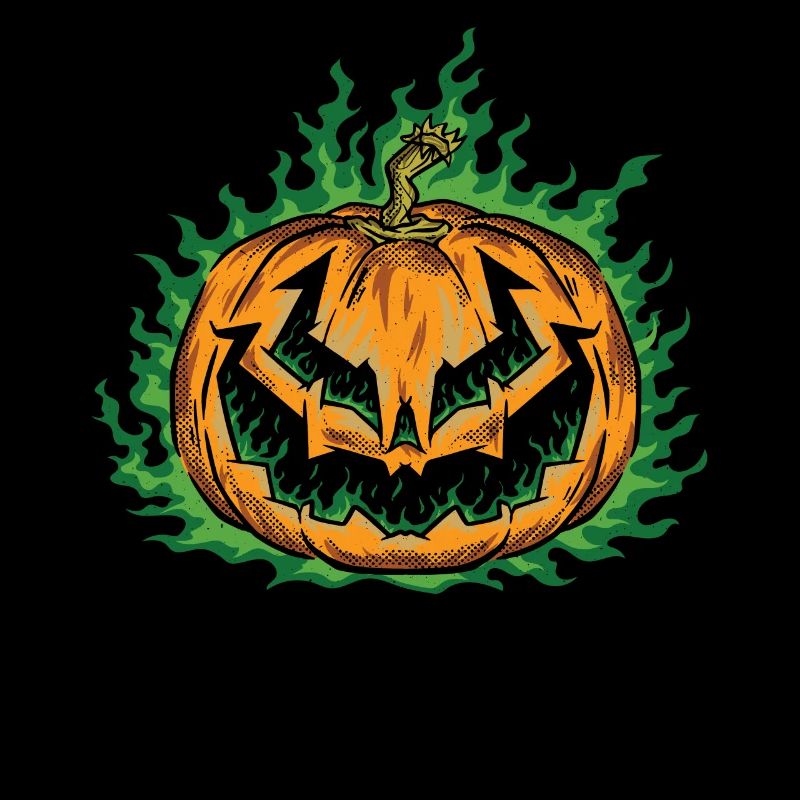 Halloween Pumpkin on fire