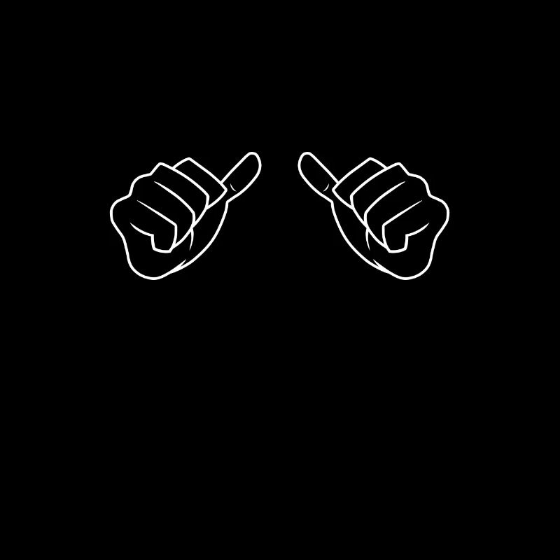 Pointing at me hands hand sign create your own