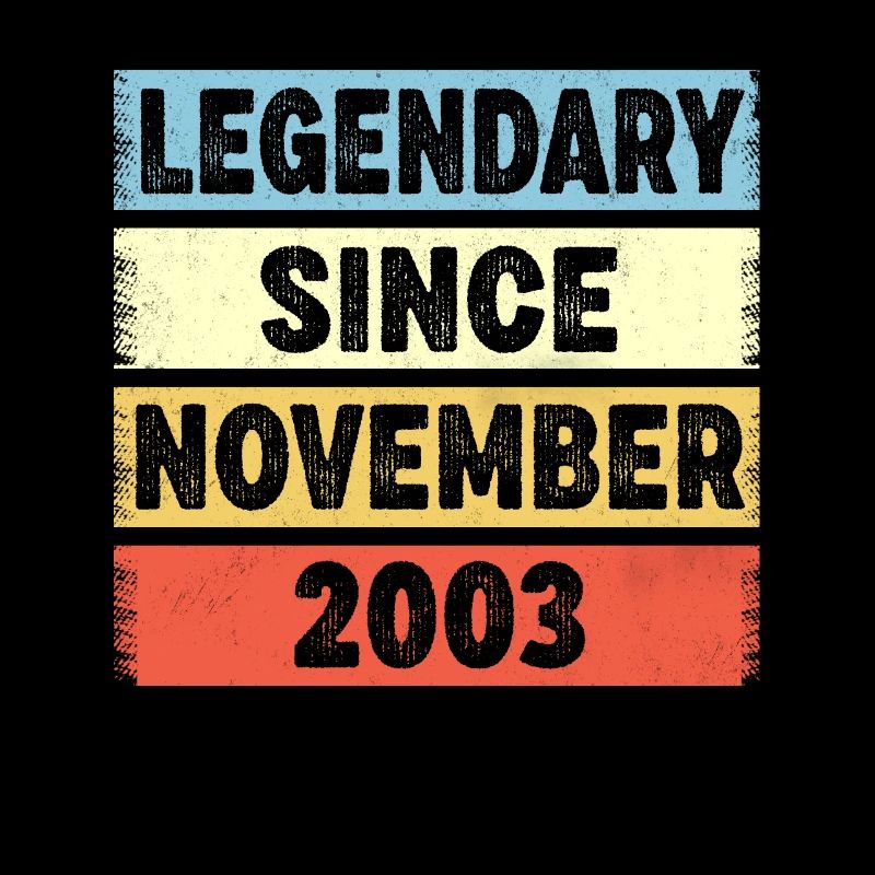 19 Years Old Legendary Since November 2003 19th