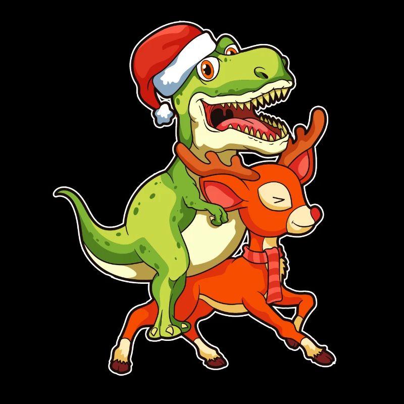 T-Rex Dinosaur Christmas Pajama