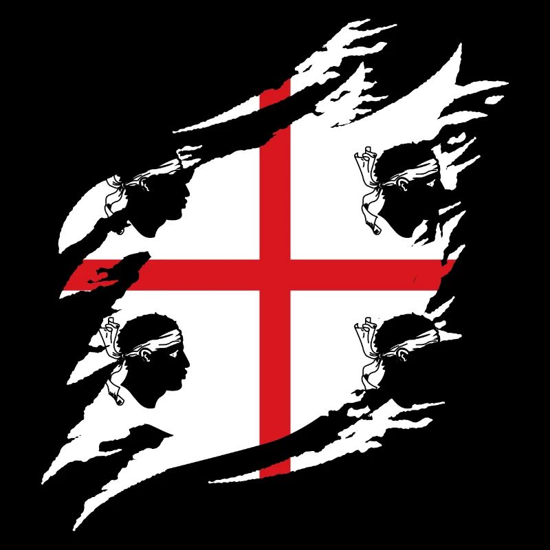 Drapeau de la Sardaigne Drapeau sarde Drapeau de la Sardaigne