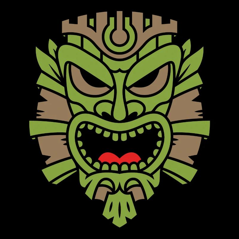 Masque aztèque mystérieux mystique