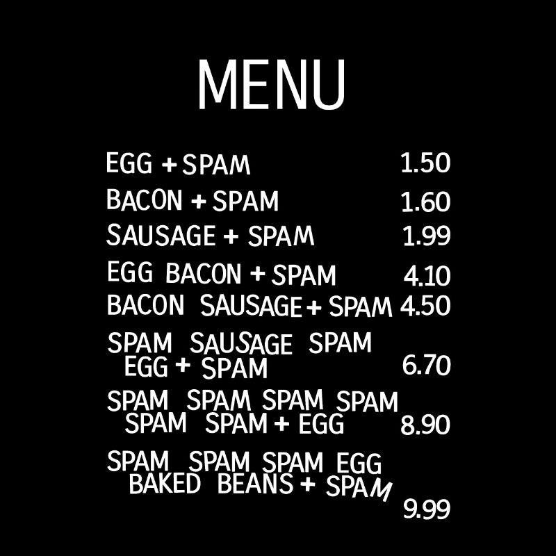 Menu Alimentaire Particulièrement Saugrenu