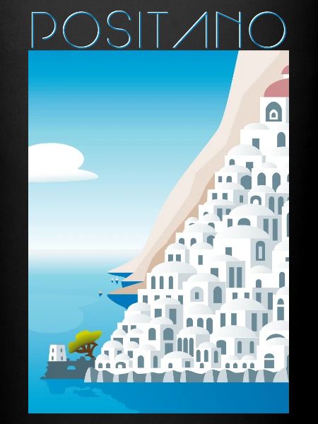 Positano CostaMaisons Blanches Blu