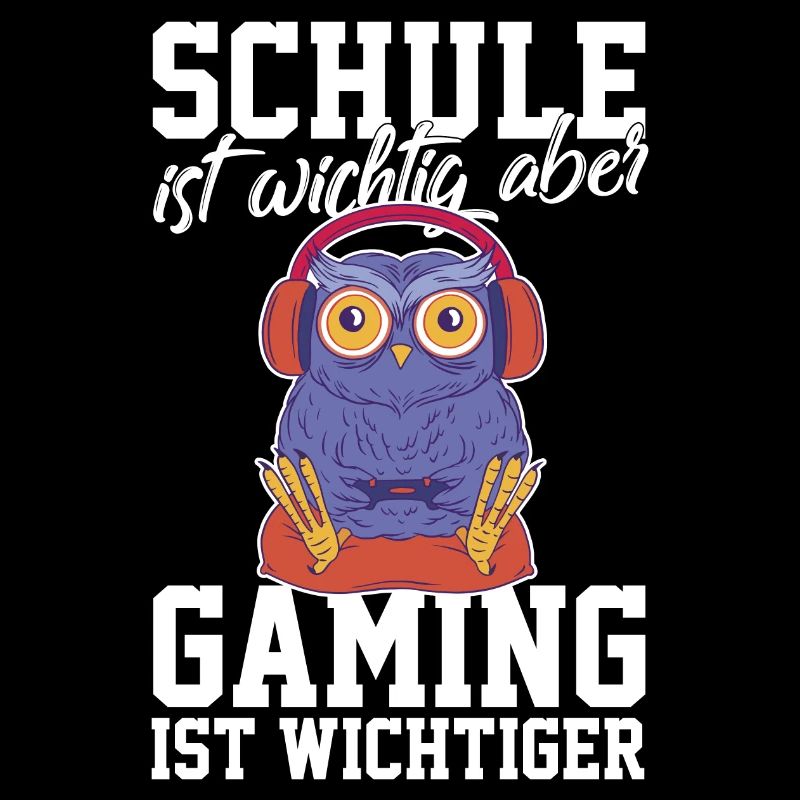 Gaming Eule - Computerspiele Videospiele Schule