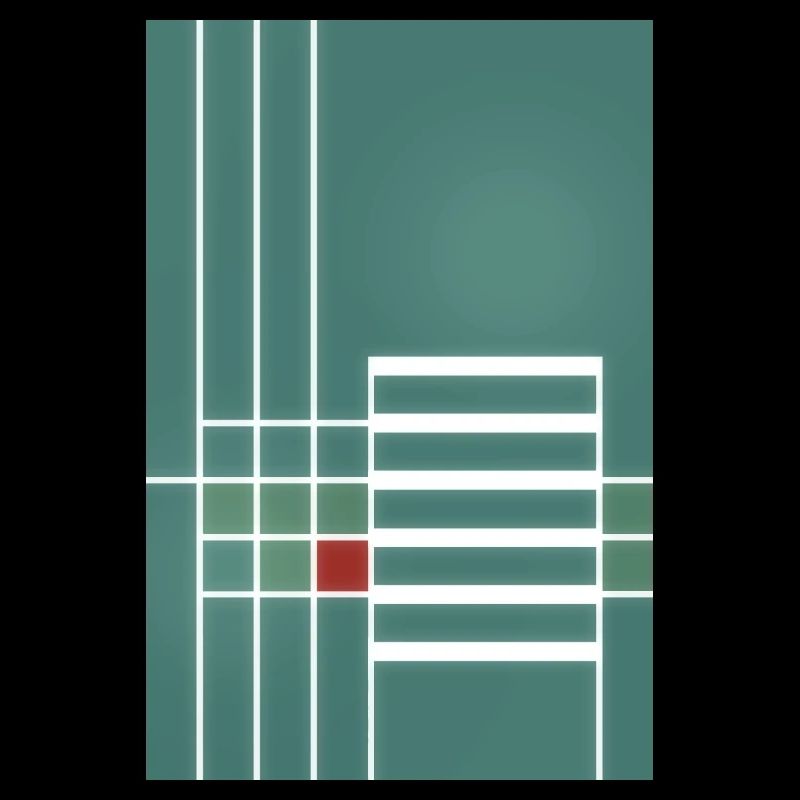 graphic line pattern in Bauhaus style