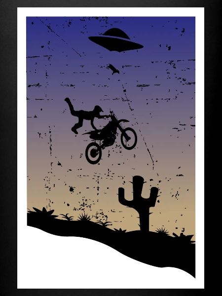 Cascade de motocross