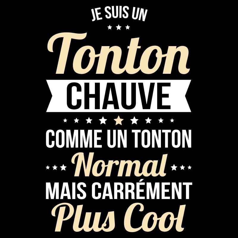 Tonton chauve comme un tonton normal plus cool