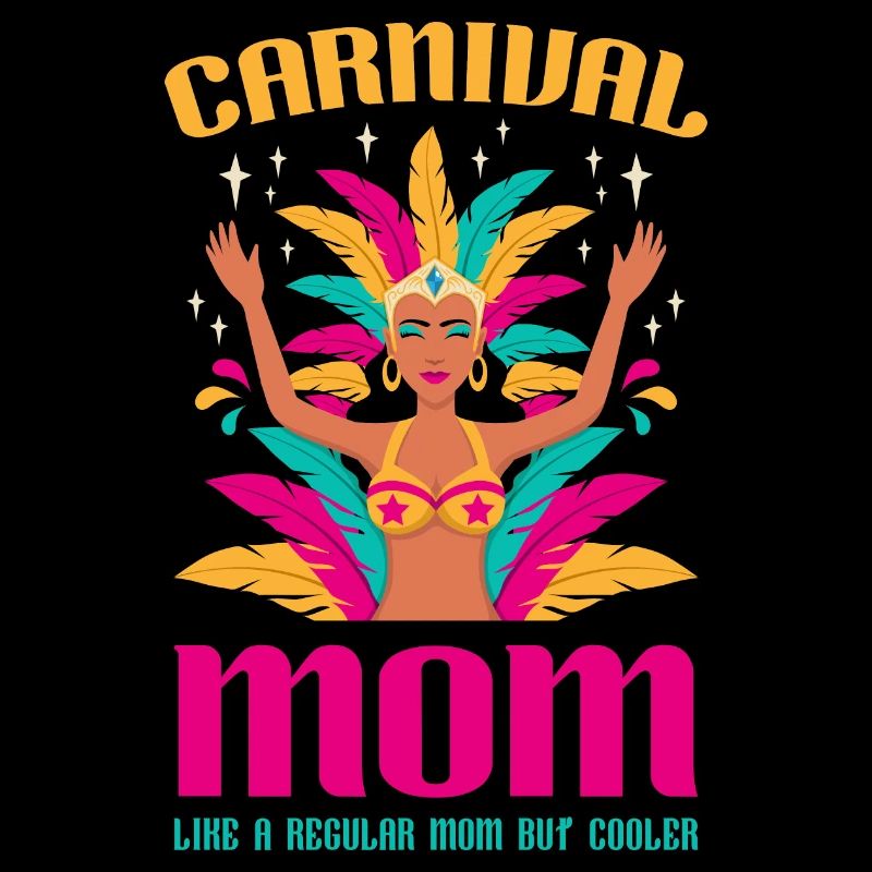 Maman de carnaval comme une maman ordinaire mais cirque plus cool