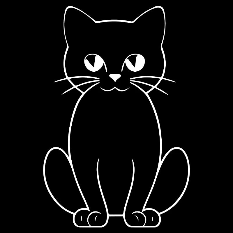 Drôle de chat Silhouette Cheeky Fun Cats