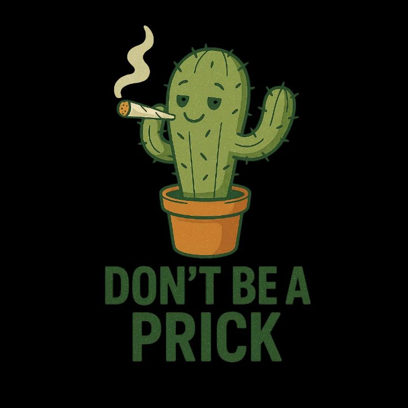 Kaktus mit Zigarre – Spruch