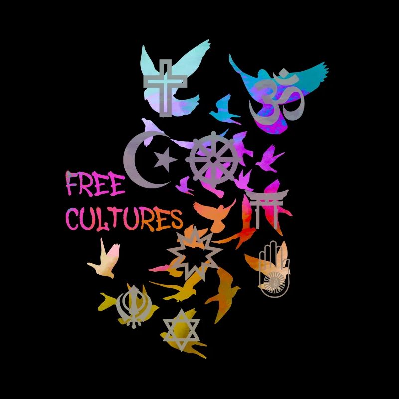 cultures libres, religion, sourd, coloré, graffiti
