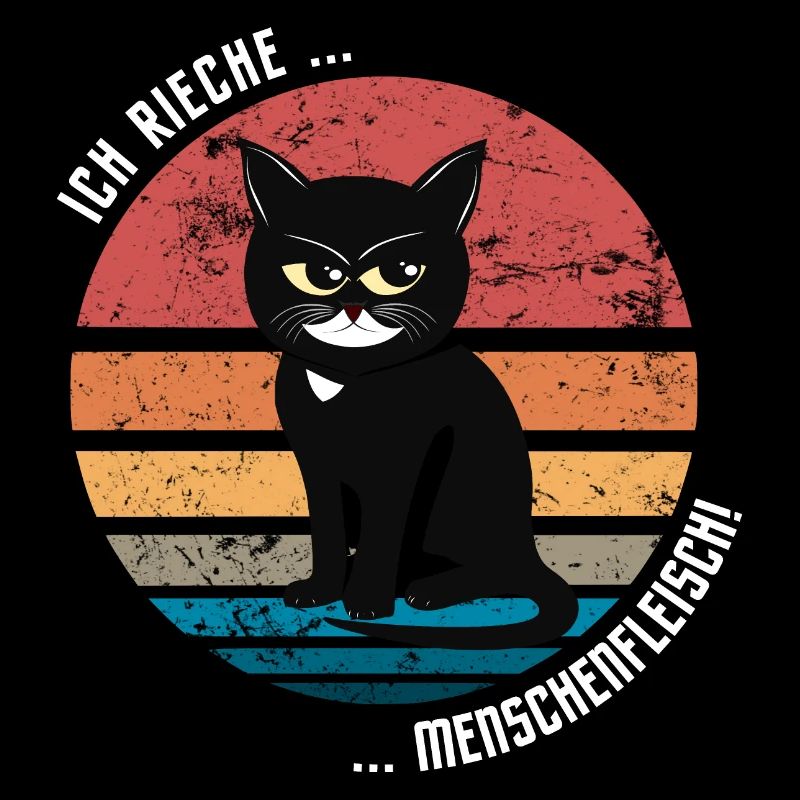 Genervte Katze - Retro Classic Design