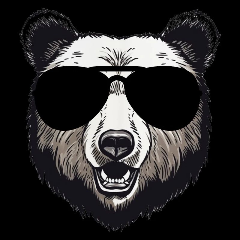 Mama Bär mit Sonnenbrille Vatertag Muttertag
