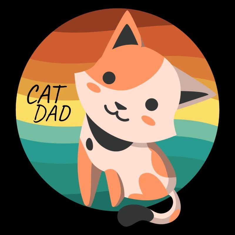 Katzen Liebe Witzig Samtpfote: Geschenk Cat Dad