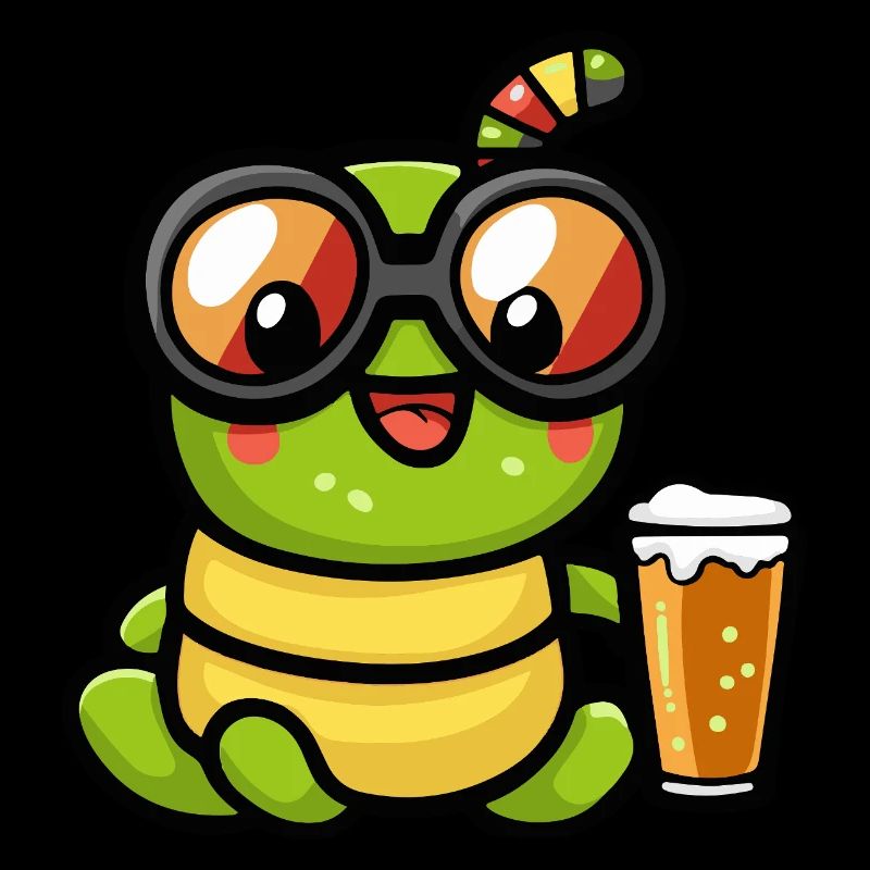 Wurm Apres Ski Bier Comic