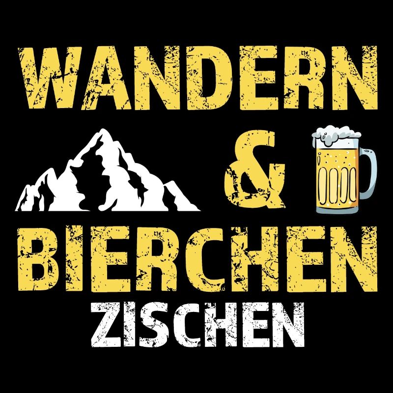 Wandern Bier Wanderer Geschenk