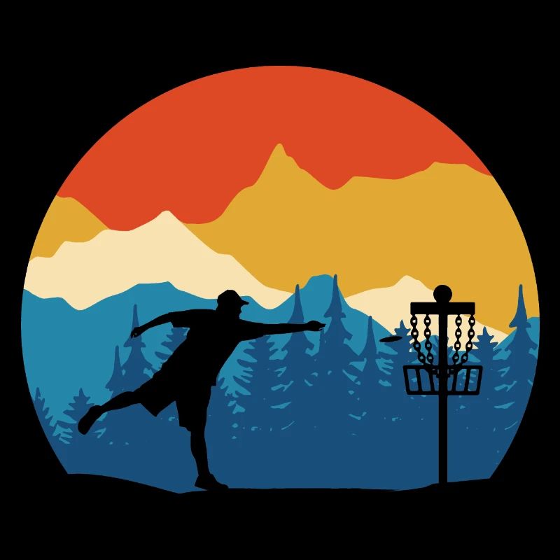 Disc Golf - Disc Golfing Player Ultimate Frisbee