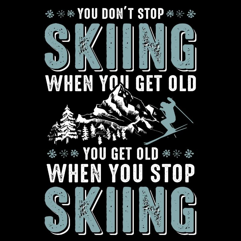 skiing funny saying