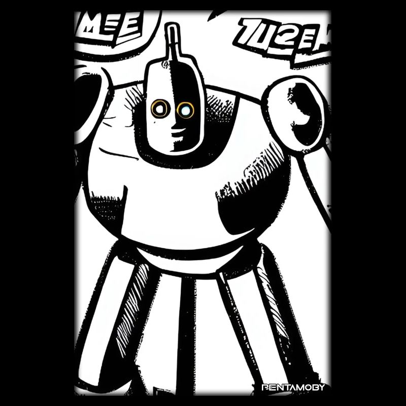Roboter Comic Zukunft Cyborg Maschine Technik