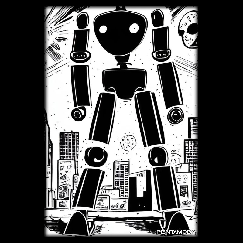 Robot Comic Future Cyborg Machine Technology