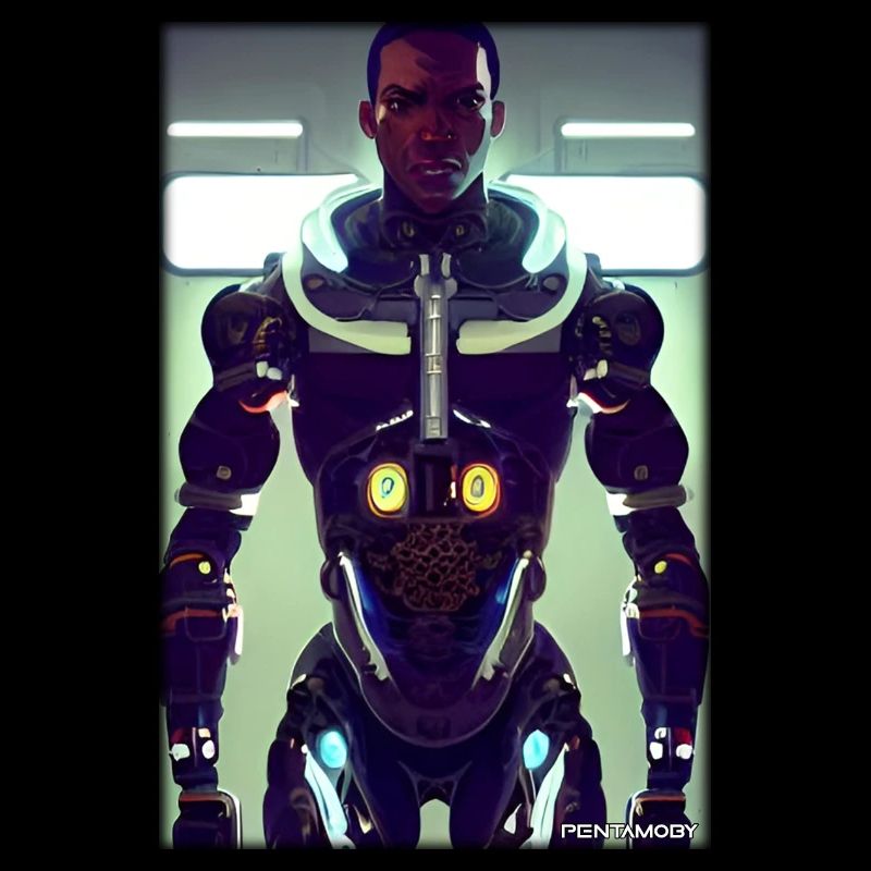 Cyborg Mann Zukunft Sci-Fi Maschine Technik