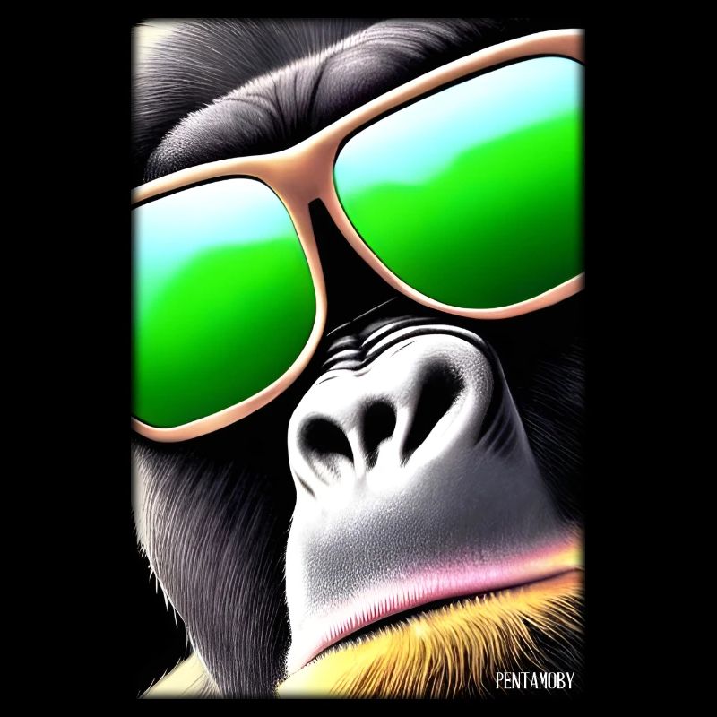 Gorille Lunettes de soleil Faune Forêt Animaux Faune
