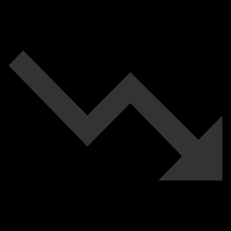 Trend down | Schwarz | Geschenkidee