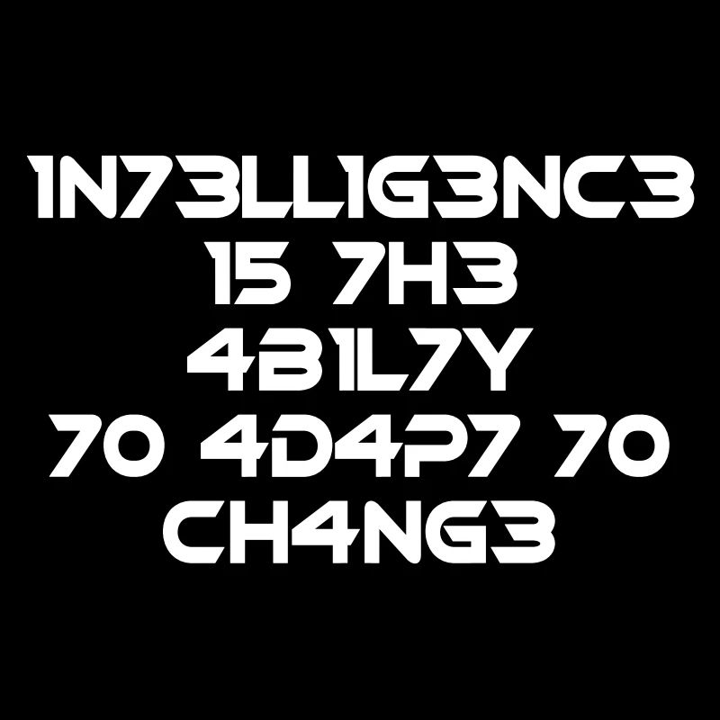 L’intelligence est la compétence Cool Dire Math