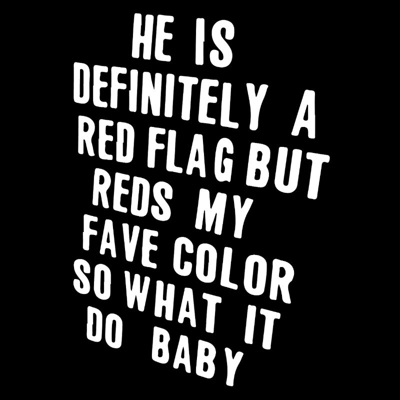 Il est définitivement un drapeau rouge, mais c’est le rouge de ma couleur préférée